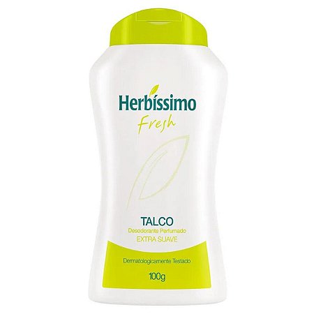 Talco Desodorante Perfumado Herbíssimo Fresh Extra Suave 100g