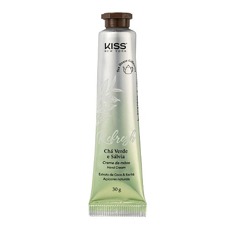 Creme de Mãos Kiss New York Refresh Chá Verde e Sálvia Cmc04b 30g