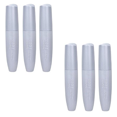 Kit Máscara Para Cílios Stunning Lashes Feels Ruby Rose 5g C/6