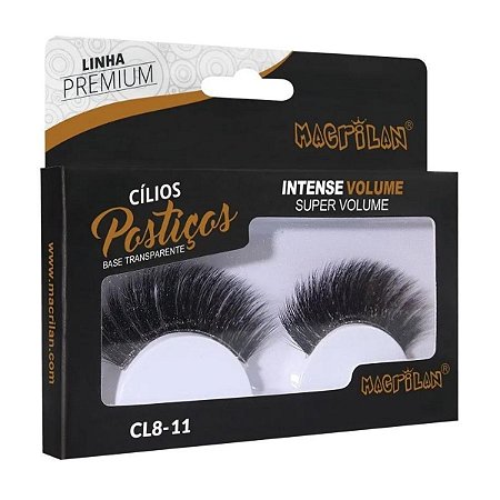 Cílios Postiços Macrilan Intense Volume Super Volume Linha Premium Cl8-11