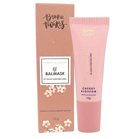 Balm e Máscara Labial 2x1 Bruna Tavares Cherry Blossom Bt Balmask 10g