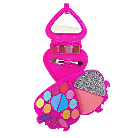 Kit de Maquiagem Moranguito Luisance Turma da Lú Cor Rosa Lt646