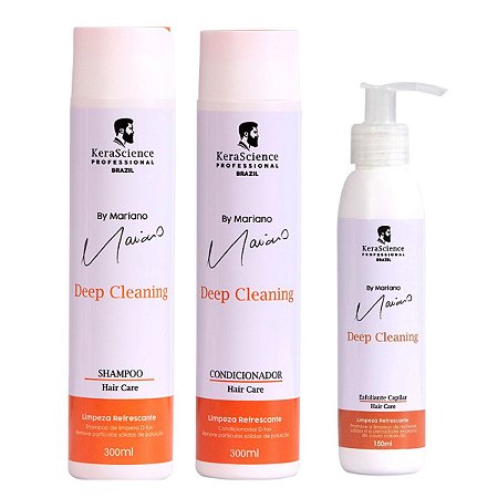 Kit Limpeza Refrescante Kerascience Mariano C/3