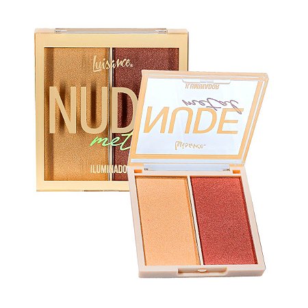 Iluminador Luisance Nude Metal Cor B 15.6g Ref: L1103