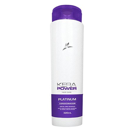 Condicionador Kera Power Platinum Efeito Loiro Platinado 320ml