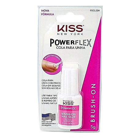 Cola Para Unha Brush-on Power Flex Kiss New York 5g