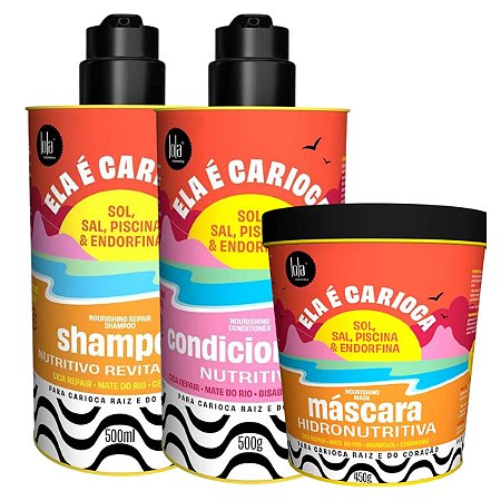 Kit Lola Cosmetics Ela É Carioca Sol,sal,piscina e Endorfina C/3