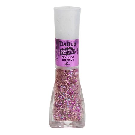 Esmalte Dailus Babado e Gliteria 8ml Na Boca do Povo
