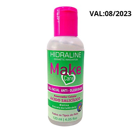 Gel Facial Hidraline Anti-oleosidade Make Care Ácido Salicílico Val:08/2023