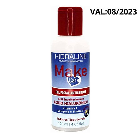 Gel Facial Hidraline Antissinais Make Care Ácido Hialurônico Val:08/2023