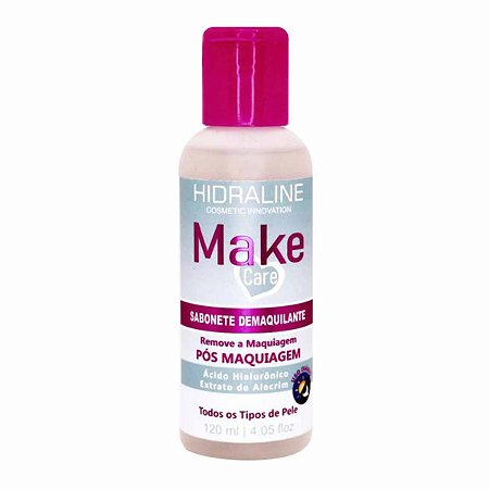 Sabonete Demaquilante Hidraline Ácido Hialurônico Make Care 120ml