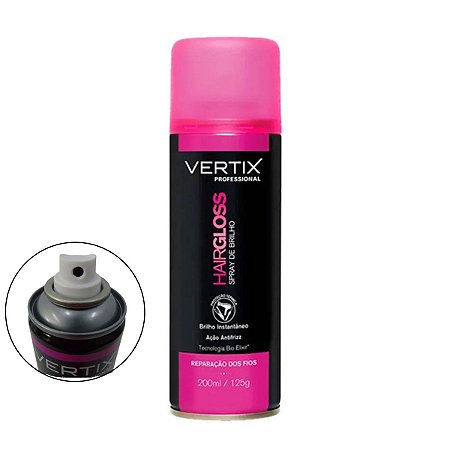 Spray de Brilho Belliz Vertix Hair Gloss Reparação dos Fios 200ml