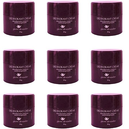 Kit Pierre Alexander Desodorante Creme 50g C/9 Unidades
