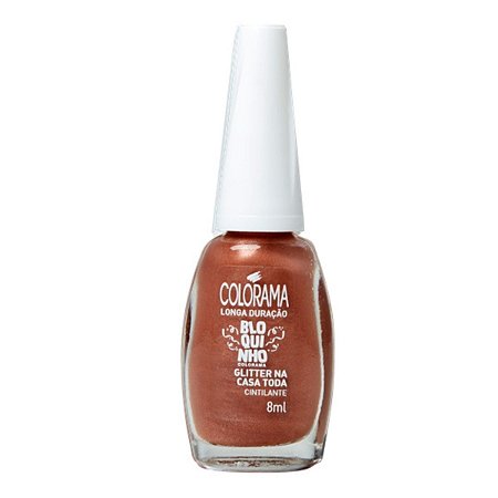 Esmalte Cintilante Colorama Bloquinho Glitter Na Casa Toda 8ml