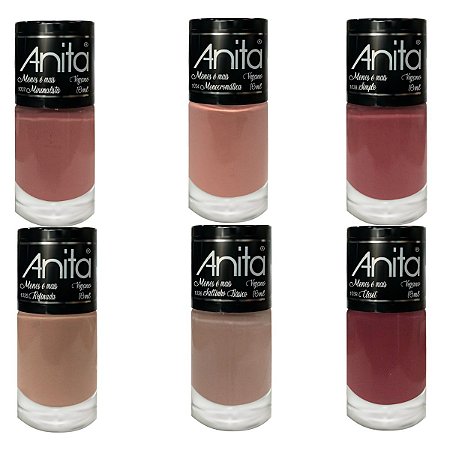 Kit Esmalte Anita Menos É Mais C/6 10ml