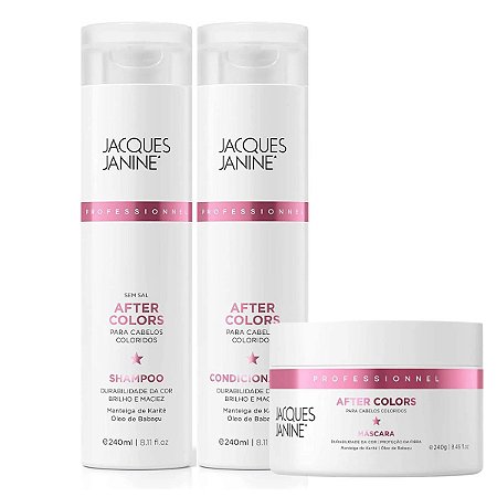 Kit Jacques Janine After Colors: Shampoo, Condicionador e Máscara 240g