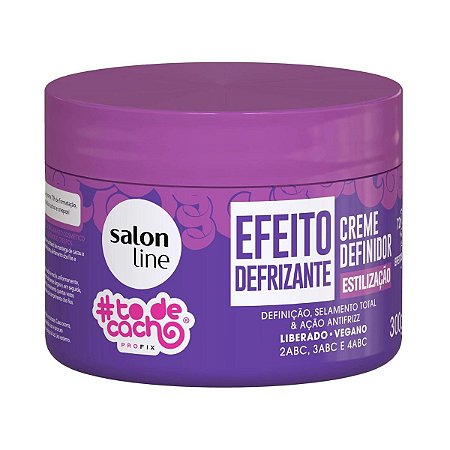 Creme Definidor Salon Line Efeito Defrizante #todecacho 300g