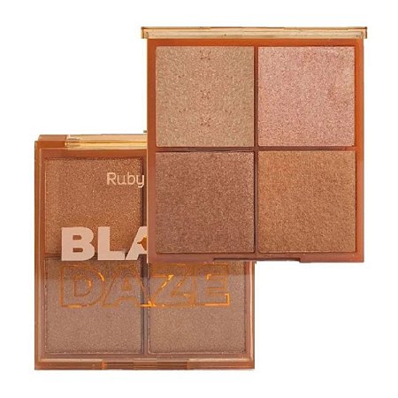 Paleta de Iluminador Ruby Rose Blaze Daze 3 Hb-7523