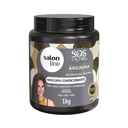 Máscara Condicionante Salon Line Sos Cachos Arginina 1kg