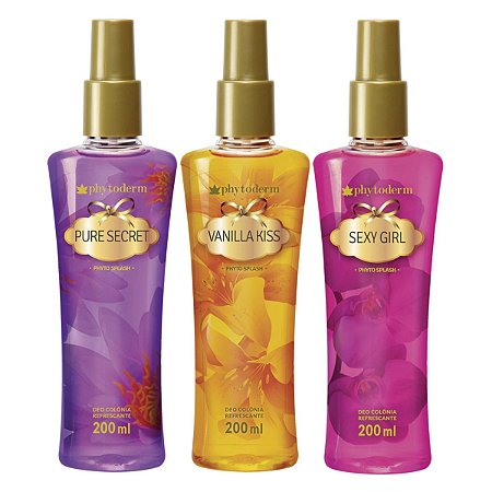 Kit Phytoderm Deo Colônia Phyto Splash 200ml C/3