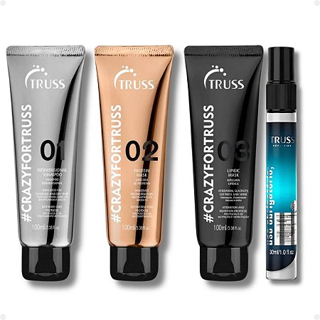 Kit Truss Loucas Crazy For Truss e Uso Obrigatório 30ml