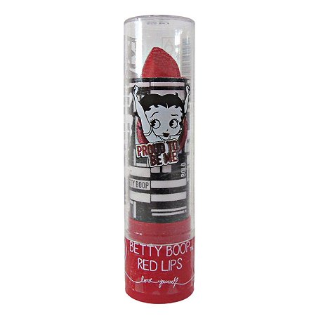 Batom Matte Safira Betty Boop Red Lips 2gr