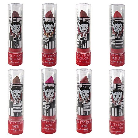 Kit Batom Matte Safira Betty Boop C/8 2gr