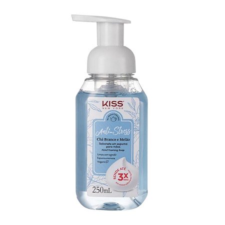 Sabonete em Espuma Para Mãos Kiss New York Chá Branco e Melão 250ml