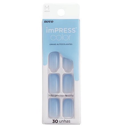 Unhas Autocolantes Kiss Ny Impress Médio New Wave Imc12y9b