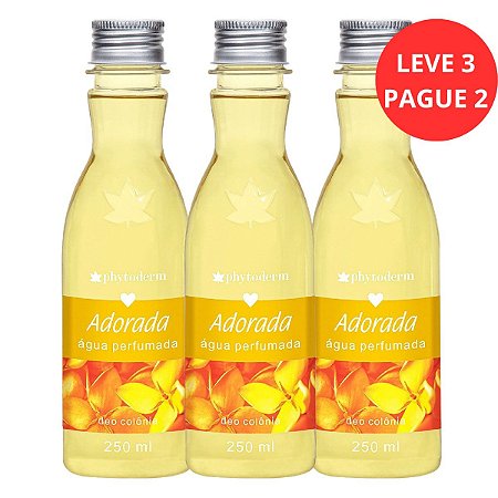 Água Perfumada Deo Colônia Phytoderm Leve 3 Pague 2 Adorada 250ml