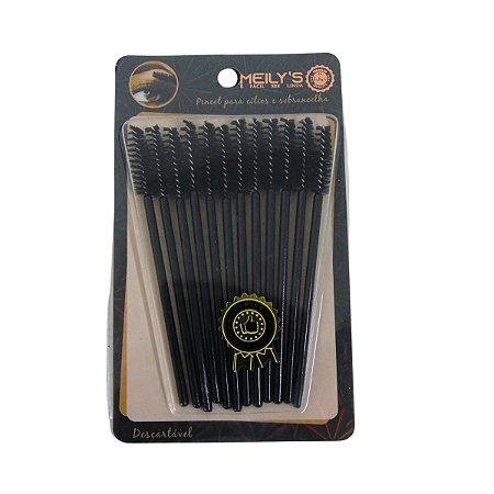 Pincel Meily´s Para Sobrancelhas e Cilios Preto Ref. Mac-294