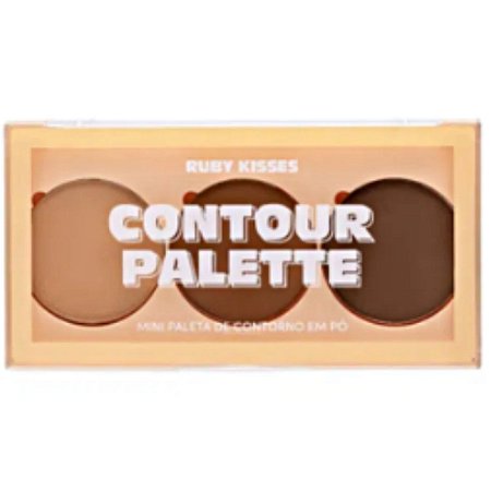 Mini Paleta de Contorno Ruby Kiss Kiss New York Dark Medium Mini Mcp02b