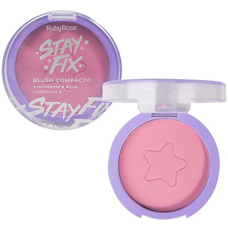 Blush Compacto Ruby Rose Stay Fix Carina 6g