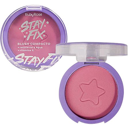 Blush Compacto Ruby Rose Stay Fix Lyra 6g