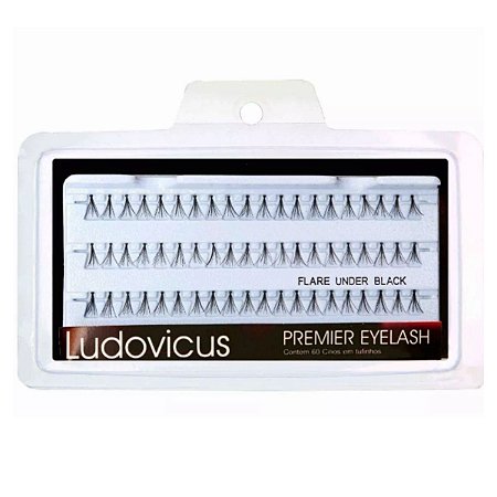 Cílios Tufinhos Ludovicus Premier Eyelash Flare Under Black
