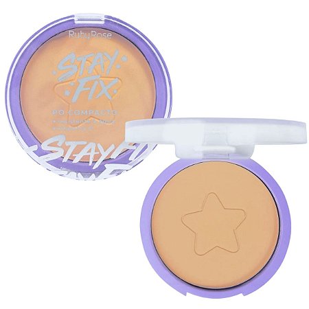 Pó Compacto Ruby Rose Stay Fix Me100 10g