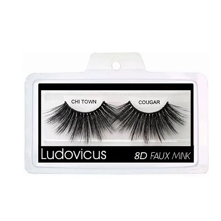Cílios Postiços 8d Ludovicus Faux Mink Chi Town Cougar
