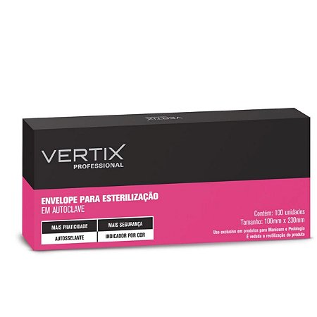 Envelope Para Esterilização Vertix Belliz 100 X 230mm C/100 Un Cod.3176