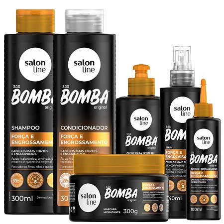 Kit Salon Line Sos Bomba Força e Engrossamento C/6