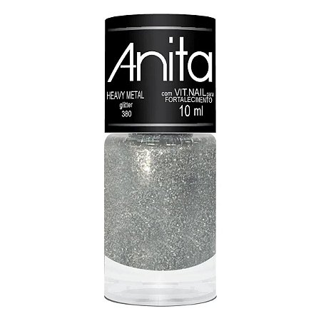 Esmalte Glitter Anita Heavy Metal 380 10ml