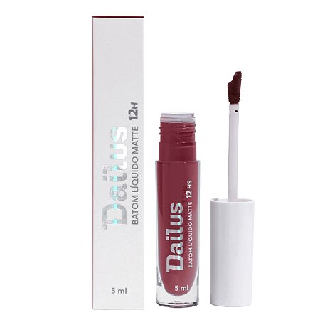 Batom Líquido Matte Dailus 12h Cor.:marsala 5ml