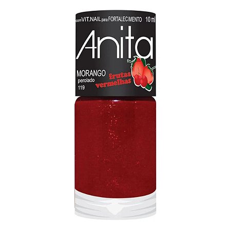 Esmalte Anita Frutas Vermelhas Morango Perolado 10ml