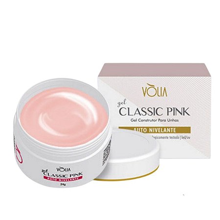 Gel Construtor Para Unhas Vólia Classic Pink 24g