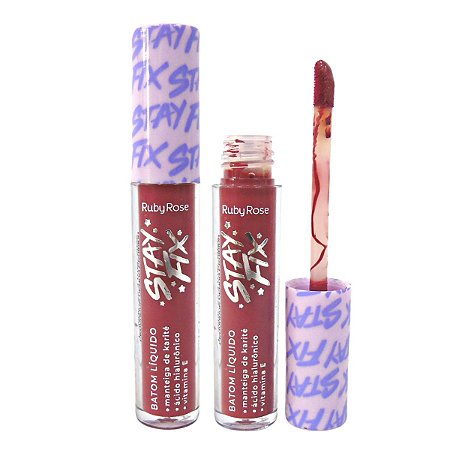 Batom Líquido Ruby Rose Stay Fix Alya 3,2ml