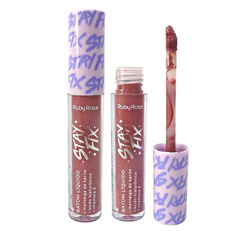 Batom Líquido Ruby Rose Stay Fix Navi 3,2ml