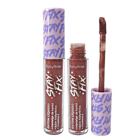 Batom Líquido Ruby Rose Stay Fix Vega 3,2ml