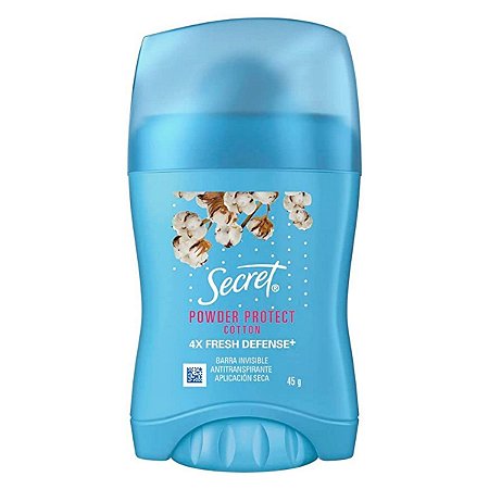 Antitranspirante Barra Secret Power Protect Cotton 45g