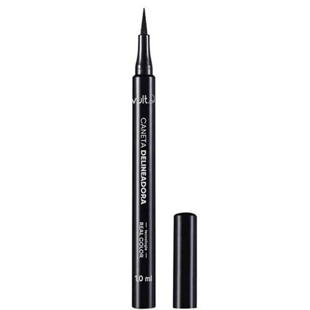 Caneta Delineadora Vult Real Color Preta 1,0ml
