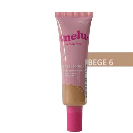 Base Líquida Melu By Ruby Rose Bege 6 Hb-8055 29ml