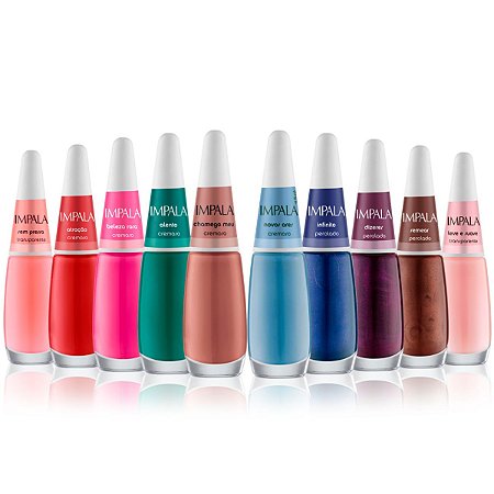 Kit Esmalte Impala A Cor da Sua Moda Coleção 4 7,5ml C/10